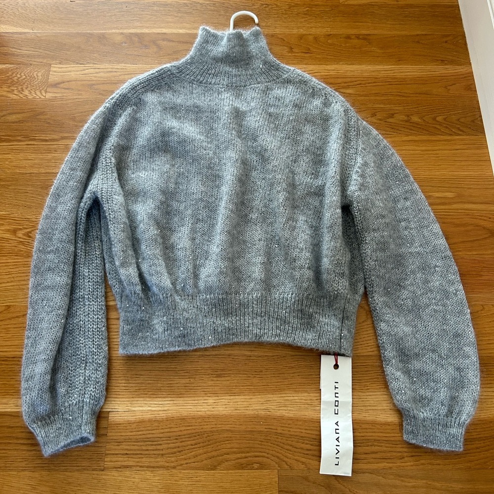 NWT Liviana Conti Gray Women's Sweater